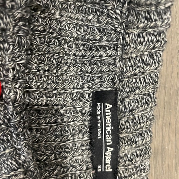 AMERICAN APPAREL CROPPED KNIT SWEATER - Picture 2 of 2